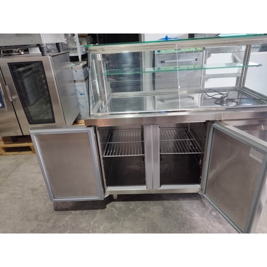 Μεταχειρισμένο επιδαπέδιο σετ ψυχόμενης και θερμαινόμενης βιτρίνας