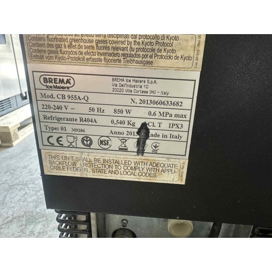Μεταχειρισμένη Παγομηχανή Ψεκασμού BREMA CB 955A-Q 95kg 74x60x102
