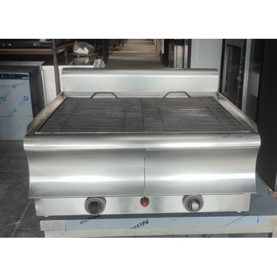 Μεταχειρισμένο Γκριλ Αερίου Διπλό Επιτραπέζιο με Συρτάρι Νερού Visvardis Catrine KYM 75Χ70Χ32