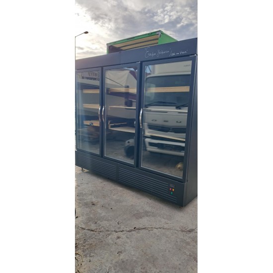 Μεταχειρισμένο Ψυγειο Θάλαμος Τριπλό με Κρυστάλλινες Πόρτες 248Χ80Χ225