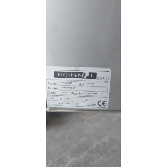 Μεταχειρισμενη Φριτέζα Ηλεκτρική Επιδαπέδια Bonnet B-B9.FR15.E4 40Χ90Χ90