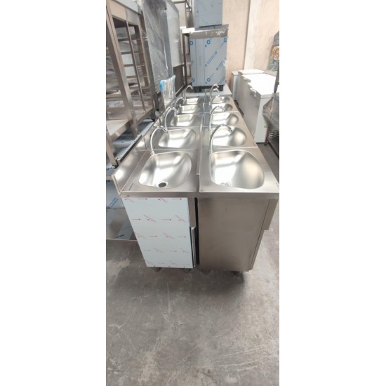 Εκθεσιακά Ανοξείδωτα Λαντζάκια Επιδαπέδια HACCP LP50 CF Ιταλικά με Γονατοβαλβίδα 50Χ40Χ85