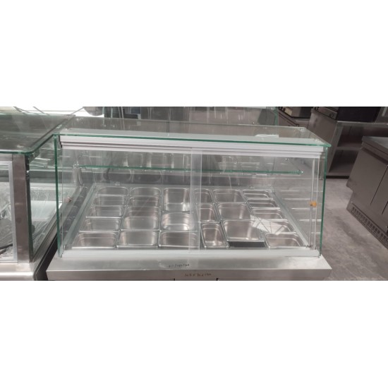Μεταχειρισμένο Ψυγείο Βιτρινα Σαλατών ΙΝΟΜΑΚ 108Χ70Χ130 με Ψυκτικό Μηχάνημα στο κατω μερος