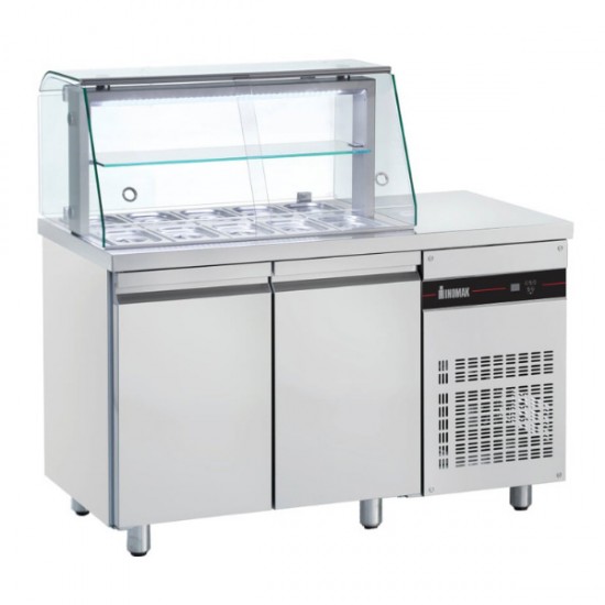 ΨΥΓΕΙΟ ΣΑΛΑΤΩΝ ZENOBIA ZQR99 134x70x131  INOMAK