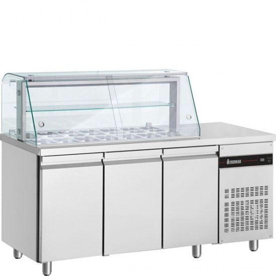 ΨΥΓΕΙΟ ΣΑΛΑΤΩΝ ZENOBIA ZQR999 179x70x131  INOMAK