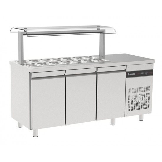 ΨΥΓΕΙΟ ΣΑΛΑΤΩΝ ZENOBIA ZRR999 179x70x131  INOMAK 