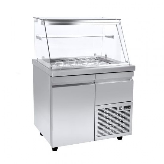 ΒΙΤΡΙΝΑ ΣΑΛΑΤΩΝ VI70105M  105x70x129  NIKI INOX