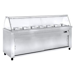 ΜΠΑΙΝ ΜΑΡΙ MMED237G  237x70x129   NIKI INOX