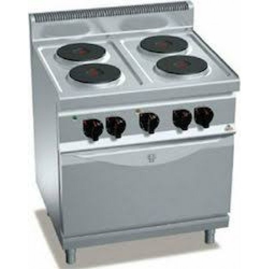 ΚΟΥΖΙΝΑ ΗΛΕΚΤΡΙΚΗ  E7 P4+FE 80x70x90  17,9 Kw BERTO  S