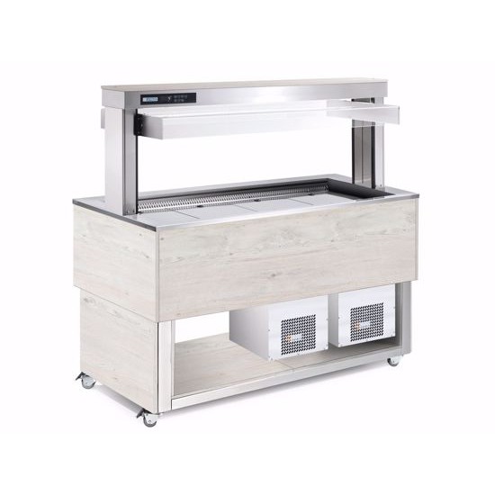 ΕΚΘΕΤΗΡΙΟ ΣΑΛΑΤΩΝ  TR-BLUE3  117x76x149  247W AFINOX