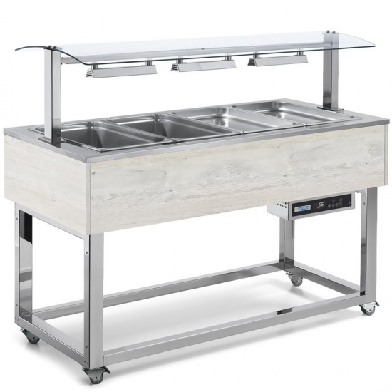 ΕΚΘΕΤΗΡΙΟ ΣΑΛΑΤΩΝ  ES-RED4  150x65x129  2,6 Kw AFINOX