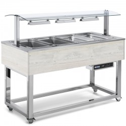 ΕΚΘΕΤΗΡΙΟ ΣΑΛΑΤΩΝ  ES-RED6  215x65x129  3,8 Kw AFINOX