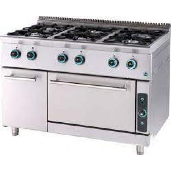 ΚΟΥΖΙΝΑ ΑΕΡΙΟΥ-ΣΕΙΡΑ 750  FC6FS7 6 ΕΣΤΙΕΣ 120x75x85  SER GAS