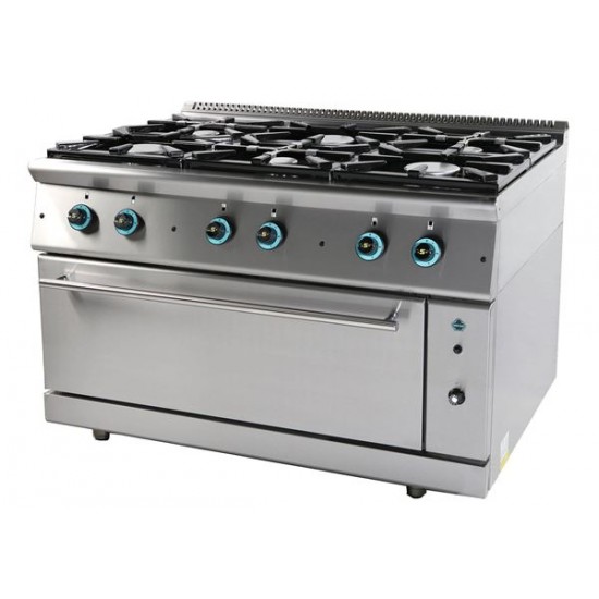 ΚΟΥΖΙΝΑ ΑΕΡΙΟΥ-ΣΕΙΡΑ 900  FC6FLS9 6 ΕΣΤΙΕΣ 126x90x85  SER GAS