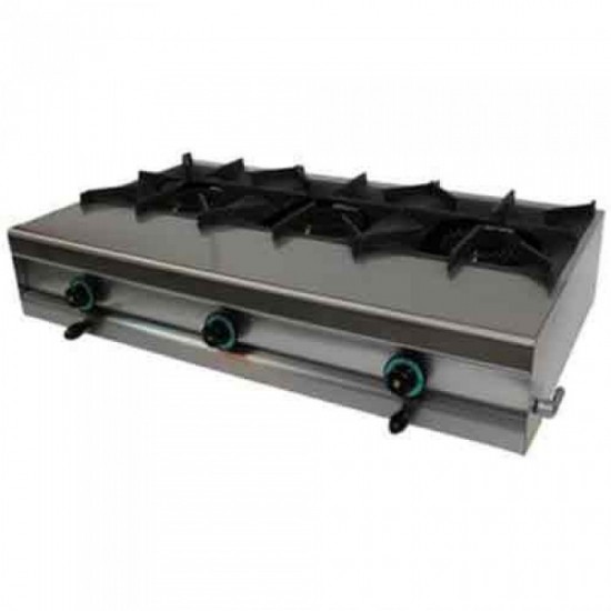 ΕΣΤΙΑ ΑΕΡΙΟΥ ΕΠΙΤΡΑΠΕΖΙΑ  FL36  3 ΕΣΤΙΕΣ 109x60x25 SER GAS