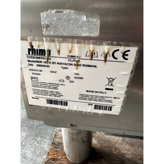 Μεταχειρισμένο Πλυντήριο Σκευών Ιταλικό RHIMA DR 180E 69Χ80Χ189/227