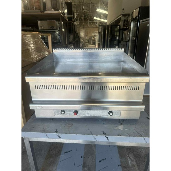 Μεταχειρισμένο Πλατό Αερίου Διπλο Λείο Visvardis με συρτάρι νερού 75Χ75Χ45