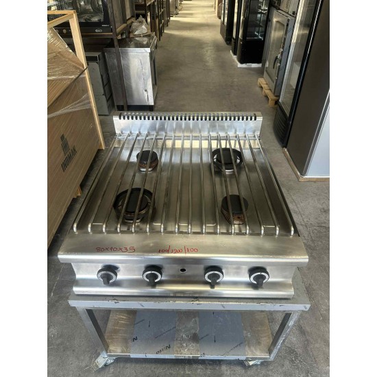 Μεταχειρισμενη Εστια Αερίου με 4 Καυστήρες Επιτραπέζια Visvardis 80X90X35