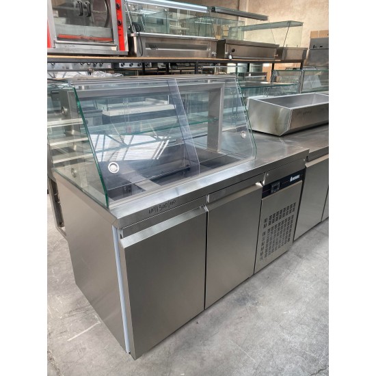 Μεταχειρισμένη ψυχόμενη βιτρίνα σαλατών μάρκας ΙΝΟΜΑΚ 