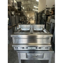 Μεταχειρισμενη Φριτέζα Αερίου Διπλή Visvardis 70X60X35 8+8 λίτρα