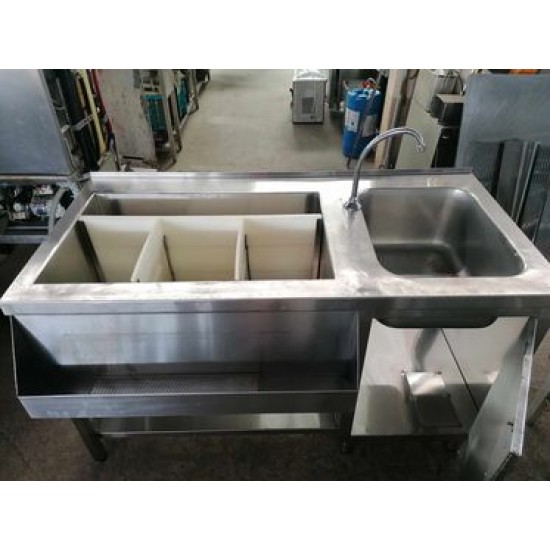 Μεταχειρισμένο Bar Station Με Γούρνα Speed rail και μονωμένη Παγολεκάνη 145Χ70Χ87