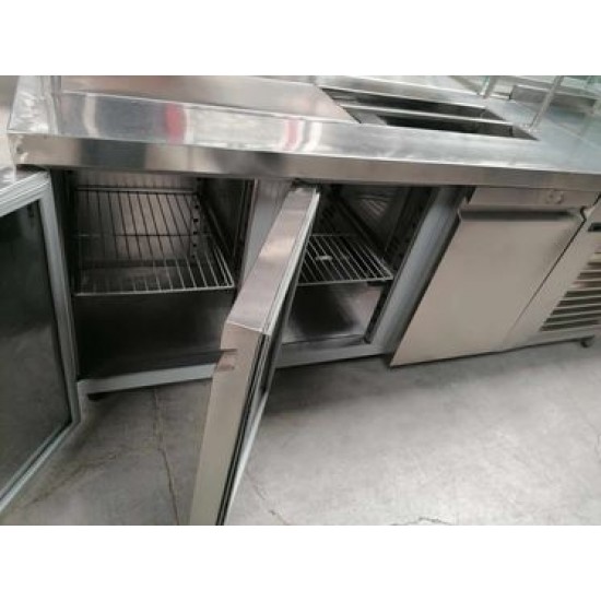 Μεταχειρισμένο Ψυγείο Πάγκος Σαλατών Επιδαπέδιο 4 GN 1/3 223Χ70Χ86